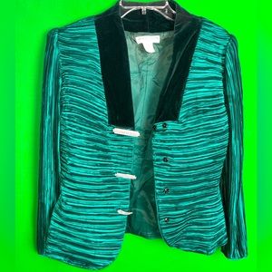 Vintage Emerald Green Couture Blazer